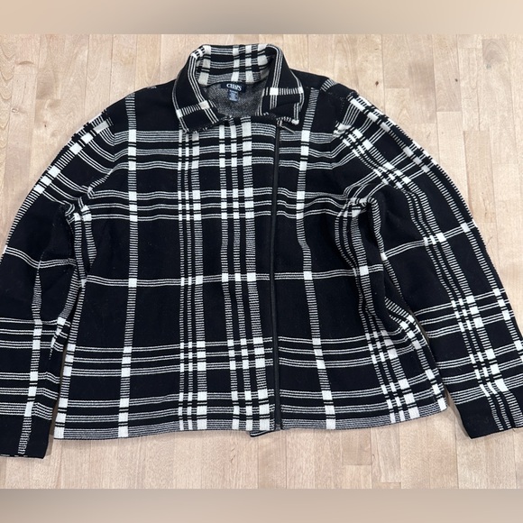 Chaps Black and White Plaid Blazer - Picture 1 of 7
